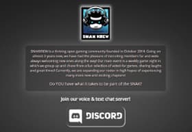 Snaxkrew Landing Page