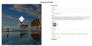 Profile Card Creator - React App