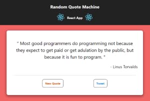 Random Quote Machine - React App